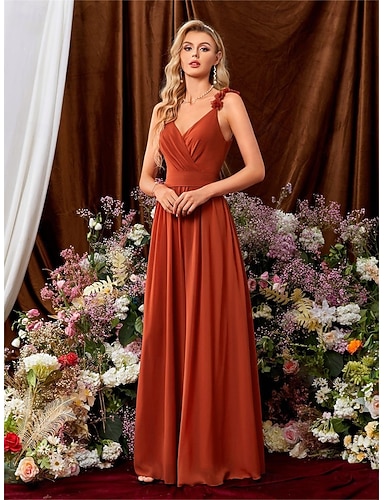 Elegant champagne bridesmaid dress with sequin details