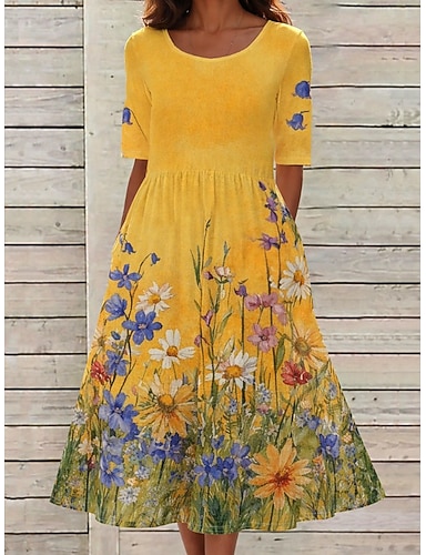 Floral wrap dress from LightInTheBox