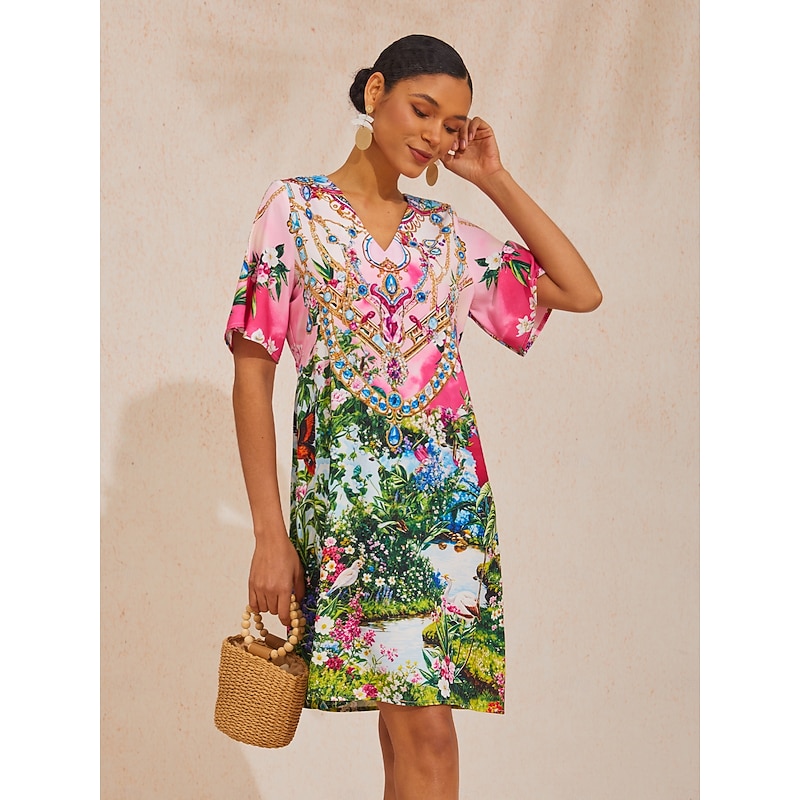 Pink Jungle Party Mini Dress from LightInTheBox