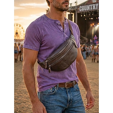 Premium leather waist pack for everyday use